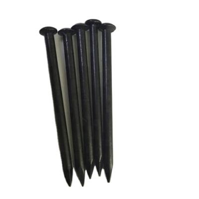 China Steel Black Flat Nail Masonry Nails / Concrete Nails for sale