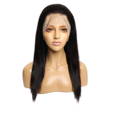 China Wholesale Dropshipping Best Selling Silky Straight Wave Ready To Ship High Quality Natural Color Remy Brazilian Human Hair Straight 360 Lace Wigs for sale