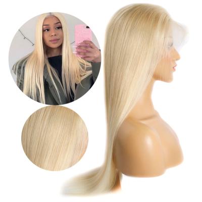 China Vendor 13x6 Silky Straight Transparent Lace Front Silky Blonde Humano Peluca Pelo Humano Peluca Brazilian Remy Wave Human Hair Wig For Black Women for sale