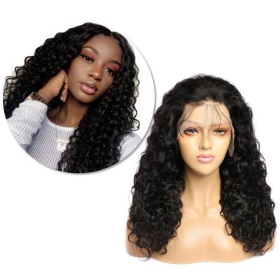 China Wholesale RTS 13*4 HD New Arrival Brazilian Virgin Hair Water Wave 100% Natural Deep Curly Water Wave Wig For Women for sale