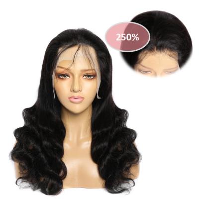 China Factory Price Wholesale Good Quality Silky Straight Natural Color 2022 Long Body Wave 13x4 Lace Frontal Wigs 100% Virgin Remy Hair for sale