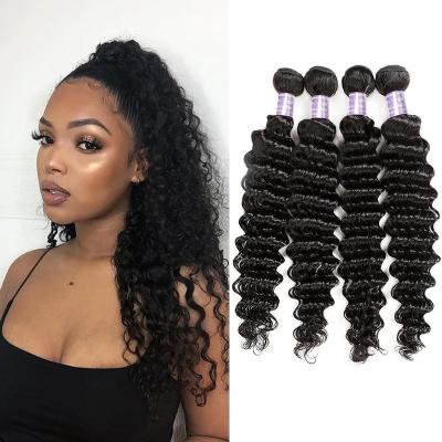 China 10-30inch Hair Extension 10-30inch Brazilian Kinky Curly Curly Deep Wave Hair Bundles Clean Soft Fast Shipping 12A Grade for sale