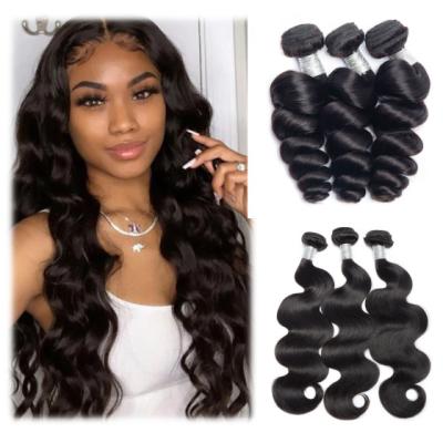 China soft & high quality wholesale fast shipping natural 10-30 inch loose bundles Brazilian Remy Virgin Human Hair Hair Extensions cabello de humano wave for sale