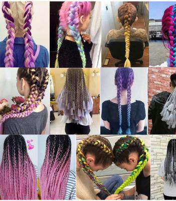 China 2022 Wholesale Synthetic Hair Synthetic Hair Super Jumbo Braids Yaki Synthetic Texture Ombre Hair Braiding Extensions For Woman for sale