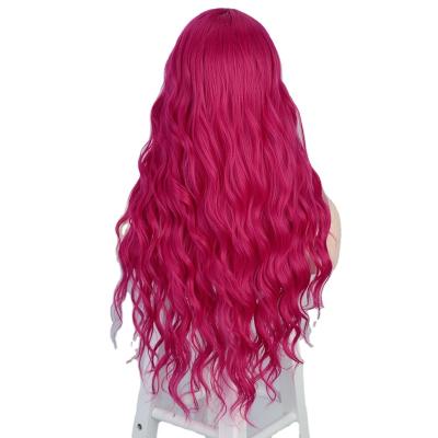 China Europe and the United States Wholesale Fashionable Synthetic High Temperature Special Color Front 24# Cosplay Body Wave Lace Wig for Women Halloween Party for sale