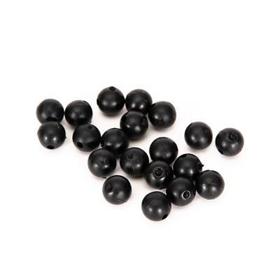 China Leisure Fishing Carp Fishing Beads Diameter 3-12mm Soft Or Hard Rubber Carp Fishing Rig Beads Black Brown Green Carp Fishing Accessories for sale