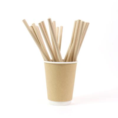 China Disposable Disposable JIANI Eco-friendly Disposable Kraft Paper Straw Biodegradable Paper Straw Individually Wrapped Paper Drinking Straws for sale