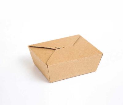 China Disposable Disposable JIANI Disposable Kraft Salad Bowl Food Containers For Snacks Takeaway Kraft Paper Box OEM Factory Direct Sales for sale