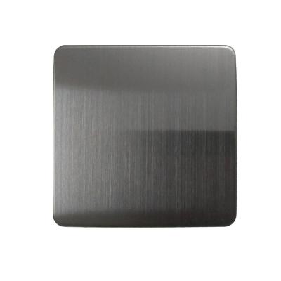 China Interior Decoration Mirror Hairline Black Stainless Steel Sheet PVD Titanium Ion Plating Titanium Physical Vapor Deposition For Decoration for sale