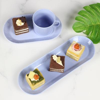 China New Viable Bone China Lucky Flatbread Cake Flatbread Flower Mint LEXI Embossed Green For Hotel Home Kitchen Cafe Restaurant for sale