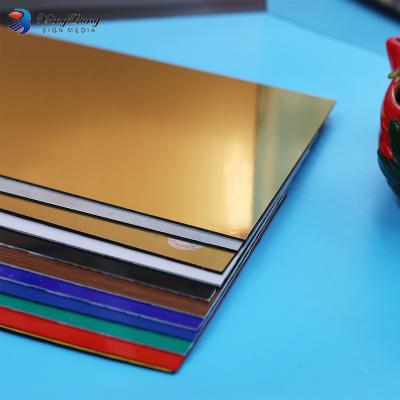 China Double Color ABS Gold Satin Signs Plastic Sheet For Laser Engraving for sale