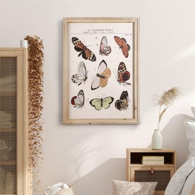 China Christmas Waterproof Custom Leather Prints Animal Paintings Home Decor Poster Wooden Frame Wall Art for sale