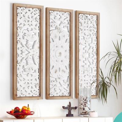 China XIAOAIKA shabby chic ready to ship antique retro style wood wall hanging for home decor wall hanging wood plaques for sale