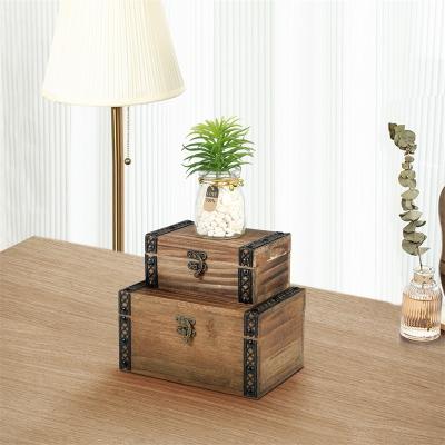 China Wholesale Custom Fir XIAOAIKA Factory Size Hinge Lid Packing Wooden Box Set With Lock for sale