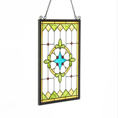 China Factory direct sales cheap home decoration minimalist fashion stained glass window decor art glass many colors for sale