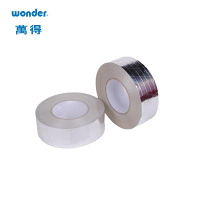 China Bopp-warmtebestendige aluminiumfolie rollen 48 mm breed verpakking Te koop