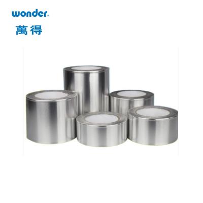 China Op water gebaseerde aluminium tape met hoge temperatuur, zilveren aluminium folie afschrikkende tape Te koop