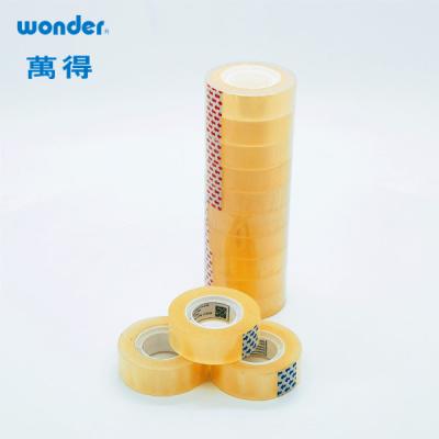 China Transparent Acrylic Adhesive BOPP Stationery Tape 66m length Gift Packaging for sale