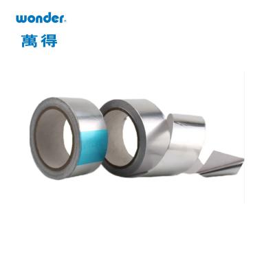 China Glanzend zilveren super kleverige aluminium tape, aluminium reparatie tape zonder voering Te koop