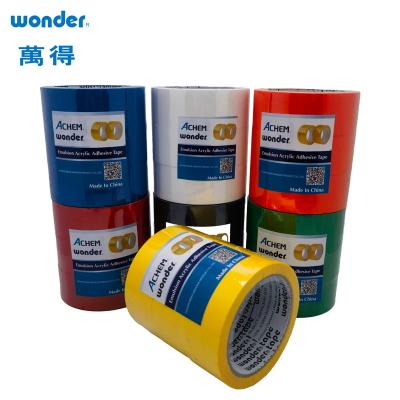 China Eco-Friendly BOPP Packaging Tape in Seven Colors with Low VOC Water Based Adhesive en venta