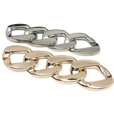 China Wholesale Chain Buckle Accessory Buckles Custom Metal Shoes Buckle Decoration Shoe Silver Zinc Alloy Chain for sale