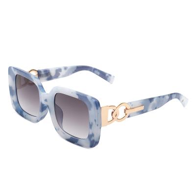 China Fashion Sunglasses 2022 Hollow-out Glass Leg Frame Sunglasses New Fashion Brand Female Sunglasses Uv400 for sale