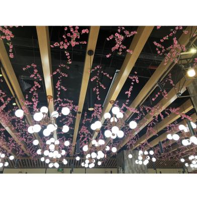 China Artistic Decorative Ceiling System Metal Restaurant Shape Strip Ceiling Strip Ceilings False Ceiling Designs for sale