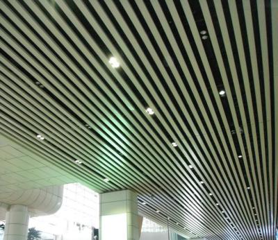 China Artistic Ceilings 85mm Width U Metal Ceiling Strip Aluminum Linear Ceiling Design for sale