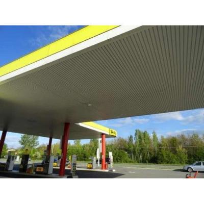 China Gas Station 300w Aluminum Strip Ceiling Artistic Windproof Ceilings for sale