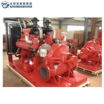 China FIRE UL/FM Diesel Engine Fire Fighting Pump System Split Case Pump for sale