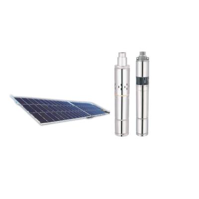 China solar powered submersible pump water pump solar powered system for 100m 200m 300m deep good borehole submersible water pump for sale