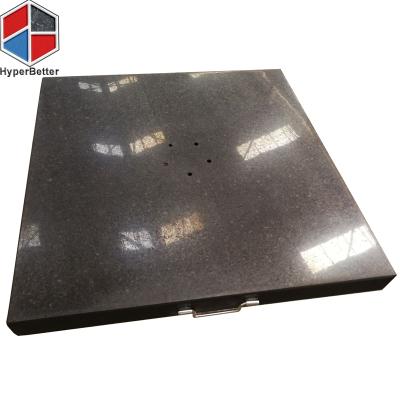 China Traditional 120kgs Black Square Granite Umbrella Base for sale