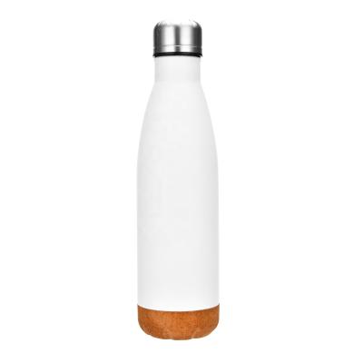 China Wholesale Viable Black Water Bottle 750ml Stainless Steel Cola Shape Water Bottle Cork Bullet Bottle for sale