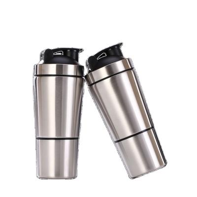 China Viable Wholesale Custom Logo Fitness Gym Stainless Steel Bottle Shaker Protein Shaker Single Wall Bottle for sale