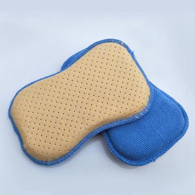 China Small BONNO Pearl Car Glass Cleaning Nonwoven Towel Car Double Sided Defogging Sponge for sale