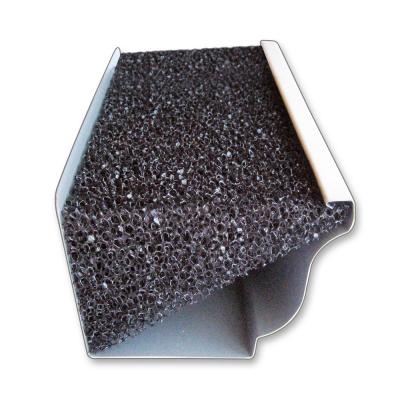 China BONNO Resistance Fire Retardent K Style Foam Gutter Filter Insert Rain Roof Gutter Filter Aging Foam for sale