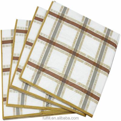 China Manufacturers Plaid Printed Paper Towel for sale