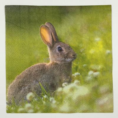 China 2022 Hot Sale Printed Printed Easter Paper Napkins for sale