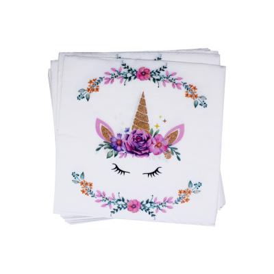 China Printed Colorful Decorative Application Feature And Dinner Napkins Folding Dinner Napkin for sale