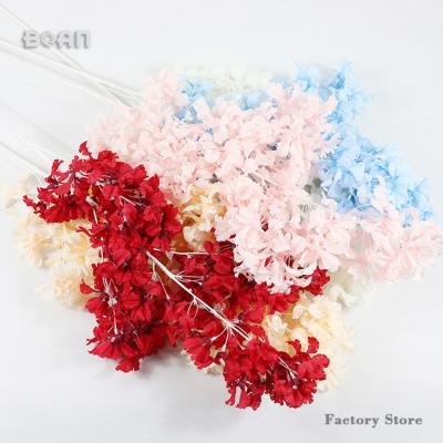 China Four Designs Simulation Stem Snow Cherry Blossom Hanging Flowers for sale