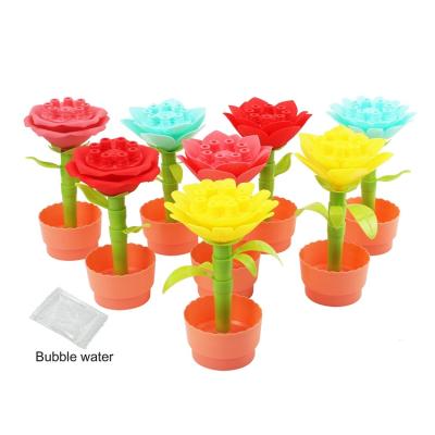 China DIY Colorful Flowers Assemble Flowers Bubbles Play Colorful Building Blocks Set Summer Funny Kids Bubble On Sale for sale