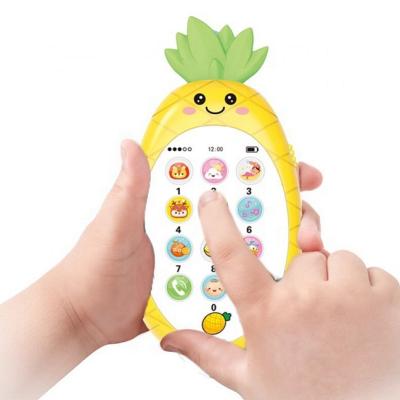 China Colorful Lights and Musical Toys Cute Soft Rubber Baby Mobile Phone Light Phone and Music Early Childhood Toys Toy for Children for sale