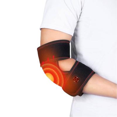 China Heating Elbow Wrap Adult Heated Elbow Brace Warm Therapy Fever Cold Elbow Pads for sale