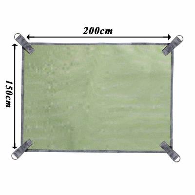 China Custom Durabl Mesh Lightweight Sand Proof Two-Layer Portable Folding Beach Blanket Mat Extra Large With Logo for sale