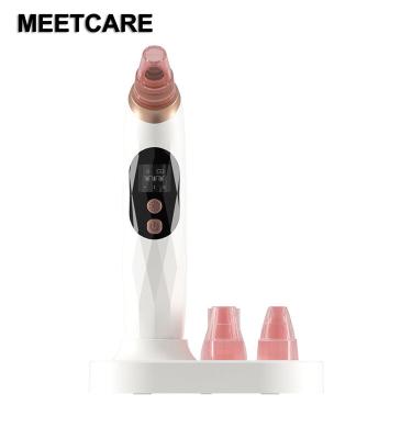 China Heatable Acne Treatment Photon Rejuvenation Clearner Acne Facial Pore Skin Tool With Vacuum Blackhead Base Remover for sale