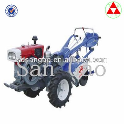 China Working Tractor 22 HP Two Wheel Walking Tractors For Harvester Farm Use for sale