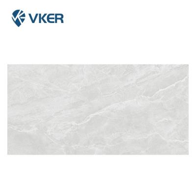 China Europe 750X1500 Large Size Modern Marble Porcelain Hall Tile Light Gray Tiles for sale