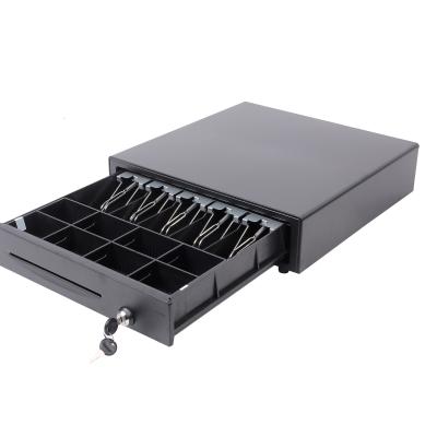 China Metal System 5 Position Bill 8 Coin Metal Cash Register Cash Drawer With Hidden Cable Slot for sale