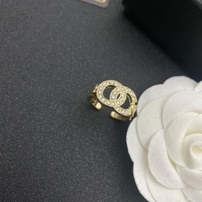 China Famous Fashion Brands Jewelry Stainless Steel Double Stainless Steel Hot Selling GG CLASSIC DD Density Inspired Designer New Style cc Ring for sale