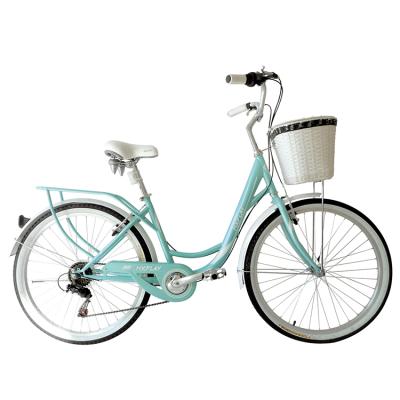 中国 26inch Aluminum Alloy Steel Frame Women City Bike Cheap Single Speed ​​City Bike 販売のため